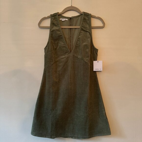 O'Neill Corduroy Mini Dress, Dark Green, S - Picture 4 of 10